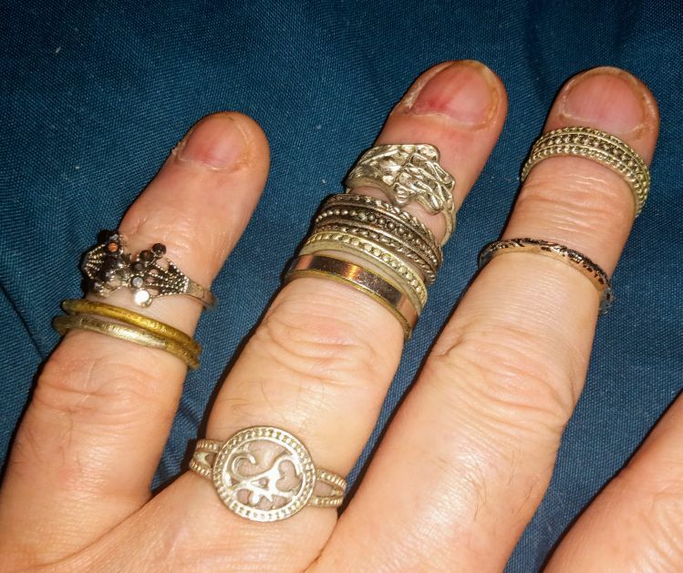 Free: Ten assorted Rings