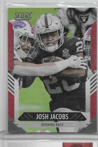 Josh Jacobs 2021 Score Dots Red #226 /460