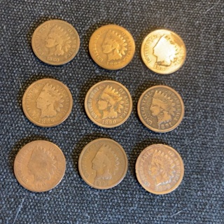 Choose 2 Indian Pennies 1800’S – 125+ Years Old