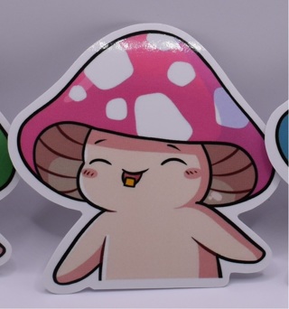 Cute Mushroom Sticker - LSD - Acid