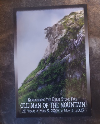 Remembering The Old Man Of The Mountain Postcard 