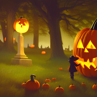 Listia Digital Collectible: Jack-O-Lantern Graveyard