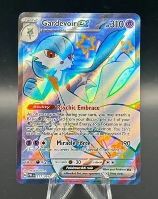 NM Shiny Secret Rare Gardevoir Ex Paldean Fates Scarlet and Violet Pokemon card