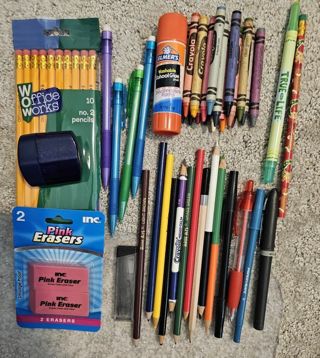 Lot of Assorted School Items