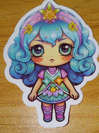 So adorable new one big vinyl lap top sticker no refunds regular mail very nice quality