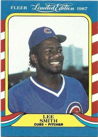 1987 FLEER LIMITED EDITION LEE SMITH CARD