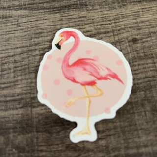 Flamingo sticker 