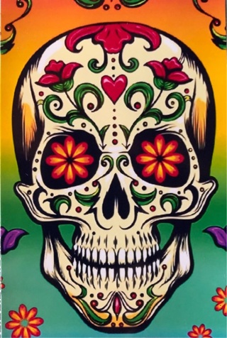 Sugar Skull - 3 x 5” MAGNET - GIN ONLY