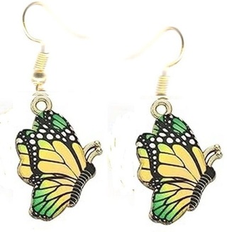 GP ENAMEL BUTTERFLY EARRINGS STYLE 1 LOT 2 (PLEASE READ DESCRIPTION) 