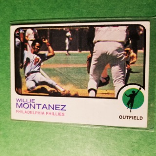 1973 - TOPPS BASEBALL CARD NO. 97 - WILLIE MONTANEZ - PHILLIES