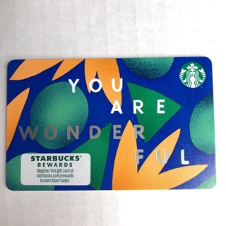 $5 Starbucks gift card You are Wonderful 