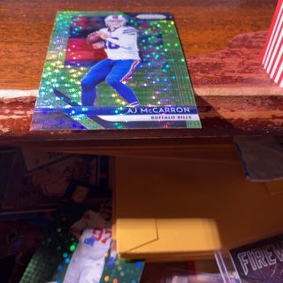 2018 panini prizm disco aj mccarron football card 