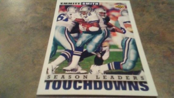 1993 U.D. SEASON LEADERS TOUCHDOWNS EMMITT SMITH DALLAS COWBOYS FOOTBALL CARD# 425