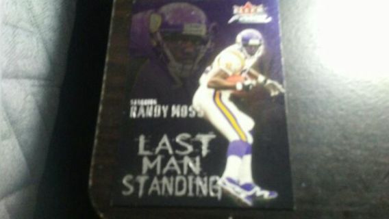 2000 FLEER FOCUS LAST MAN STANDING RANDY MOSS MINNESOTA VIKINGS FOOTBALL CARD# 2 OF 25 LP