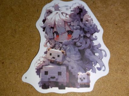 Anime New Cute 1⃣ vinyl sticker no refunds regular mail only Very nice quality!