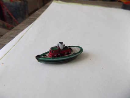 Galoob Vintage Micro Machines tug boat red and green