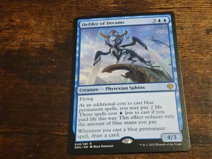 Magic the gathering mtg Defiler of dreams rare card Dominaria United