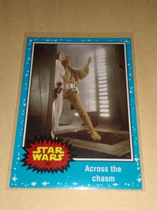 Star Wars Luke and Leia Across the Chasm Card