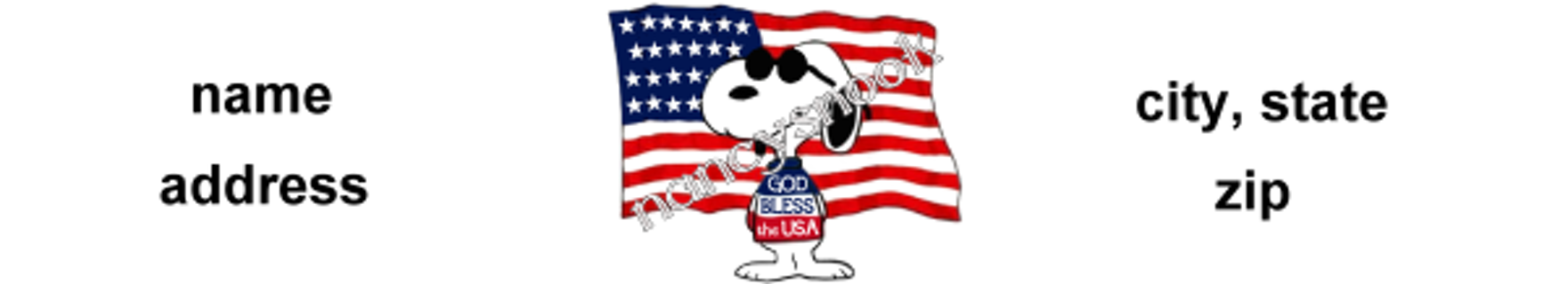 This auction 60 labels(2 sheets)with(GIN= 3 sheets) Snoopy USA Flag