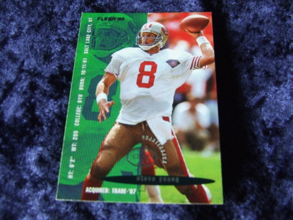 1995 Steve Young San Francisco 49ers Fleer Card #357 Hall of Famer