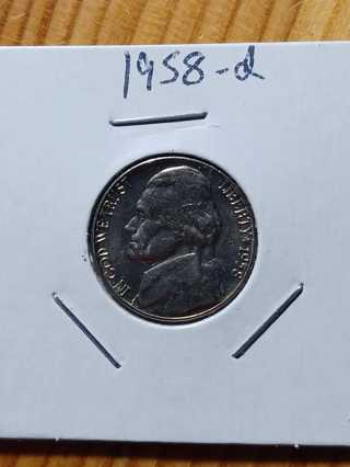 1958-D Unc Jefferson Nickel! 3