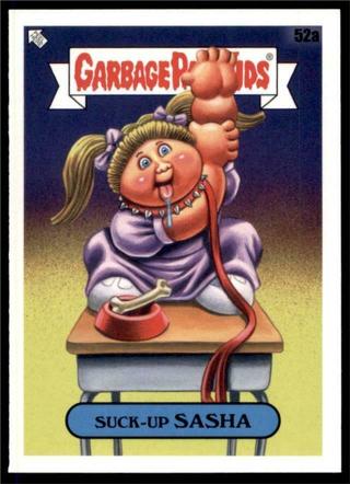 2020 Garbage Pail Kids Base #52A Suck-Up Sasha GPK Card