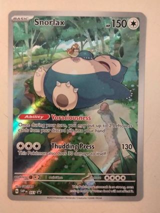 Snorlax 051 rare holo promo NM