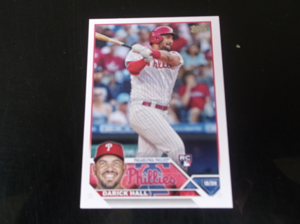 mlb 2023 Topps Series 1  Darick Hall   rookie card  #  209   Philadelphia Phillies 