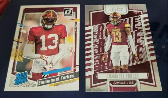 2023 Emmanuel Forbes rookie cards Washington Commanders