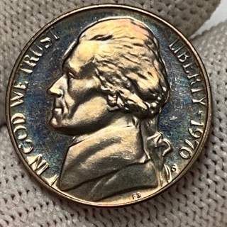 1970-S PROOF JEFFERSON NICKEL (TONED)