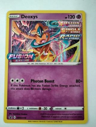 Deoxys swsh 170 prerelease holo promo NM Pokemon