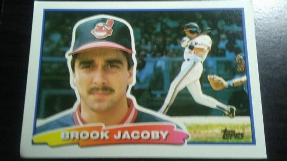 1988 TOPPS BROOK JACOBY CLEVELAND INDIANS BASEBALL CARD# 17