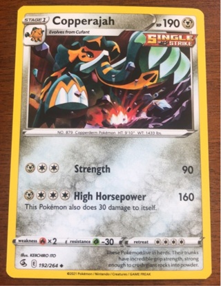 Pokemon Trading Card - Copperajah 