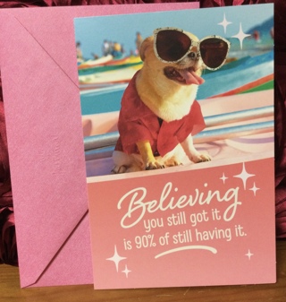 Dog Wearing Sunglasses Birthday Card 