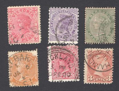 Oueen Victoria Commonwealth Stamps 1890's
