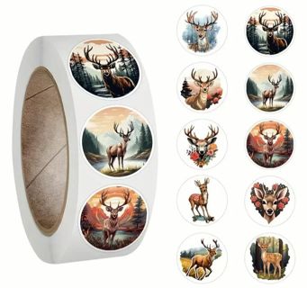 ➡️⭕(10) 1" BEAUTIFUL DEER STICKERS!! ANIMAL