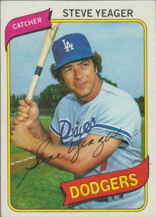 1980 Topps Steve Yeager #726 Los Angeles Dodgers