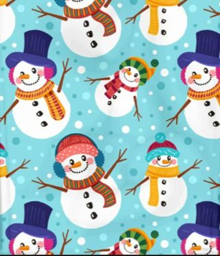 ↗️NEW⛄(1) BRIGHT CHRISTMAS SNOWMAN 10"x 13" POLY MAILER!!