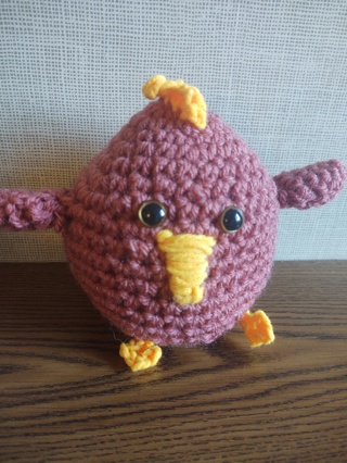 Hand Crocheted Amigurumi Chicken 