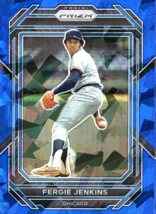 2023 Panini Prizm Fergie Jenkins Blue Ice