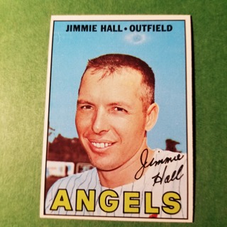 1967 - TOPPS BASEBALL CARD NO. 432 - JIMMIE HALL - ANGELS - EXMT/NRMT/MT. - READ