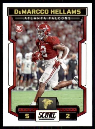 2023 Score Rookies #385 DeMarcco Hellams - Atlanta Falcons .