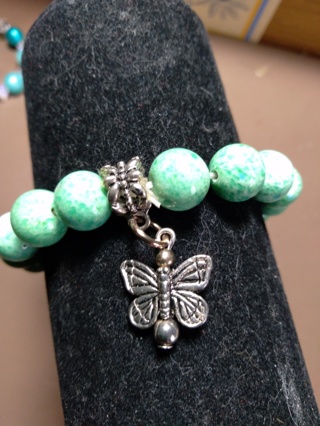 Stretch Bracelet w Butterfly Charm