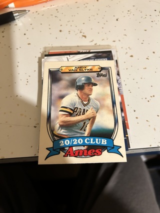 1989 topps ames 20/20 andy van slyke