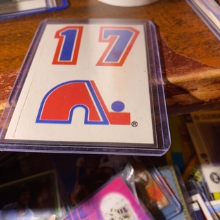 1987 topps Quebec nordiques hockey helmet stickers 