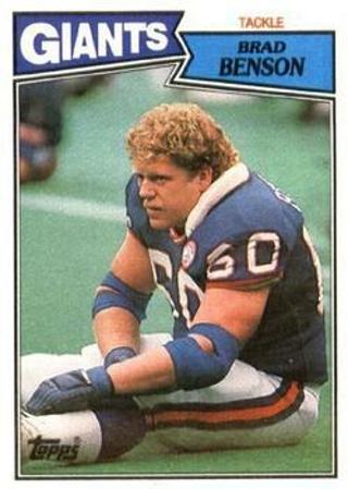Tradingcard - 1987 Topps #21 - Brad Benson - New York Giants