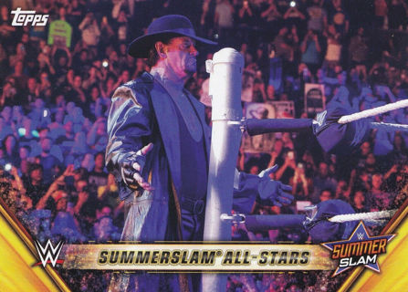 2019 Topps WWE Summerslam UNDERTAKER def BROCK LESNAR MSS-10 Mr insert