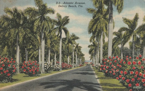 Vintage Used Postcard: f: 1948 Atlantic Ave, Delray Beach, FL