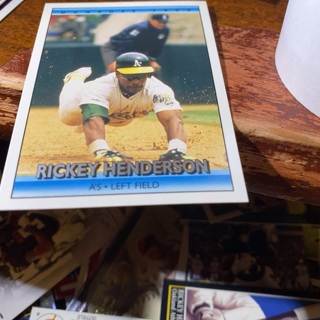 1992 donruss Rickey Henderson baseball card 