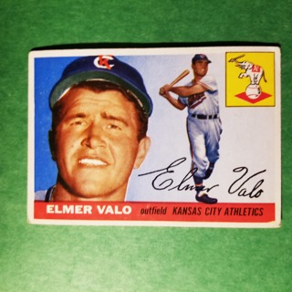 1955 - TOPPS BASEBALL CARD NO. 145 - ELMER VALO - A'S